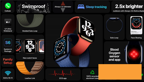 蘋果手表6和SE有什么不同-蘋果手表6和SE規(guī)格參數(shù)對比