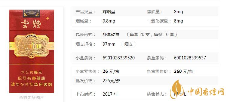 云煙細(xì)支珍品價(jià)格多少錢2020價(jià)格表