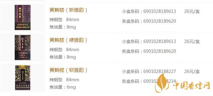 黃鶴樓雅韻煙草價(jià)是多少 黃鶴樓雅韻香煙價(jià)格表一覽
