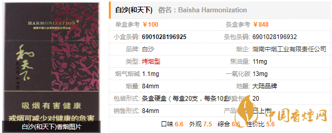 和天下香煙價(jià)格一覽表 和天下香煙怎么樣
